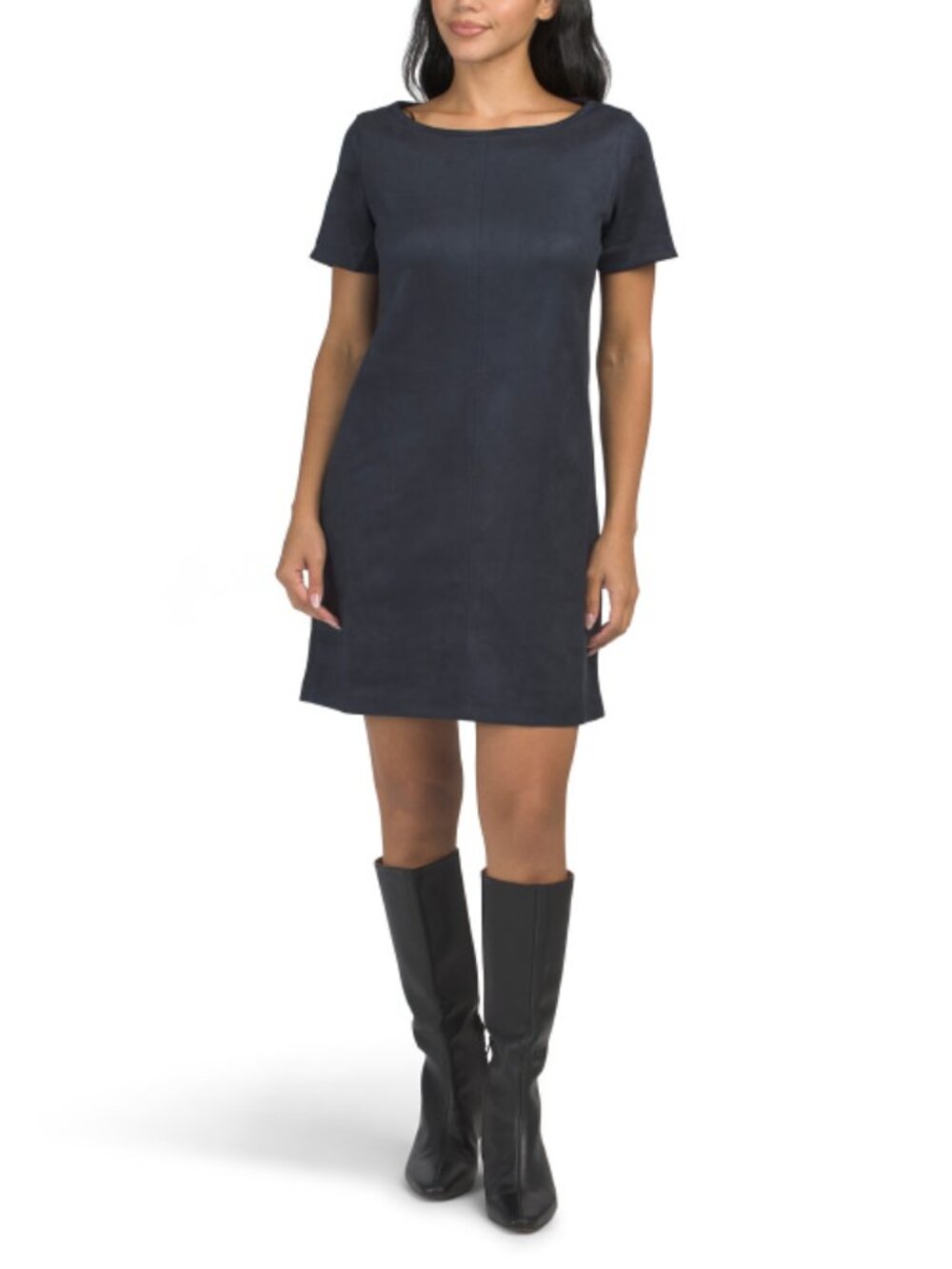 MAX STUDIO LONDON Short Sleeve Round Neck Mini Dress